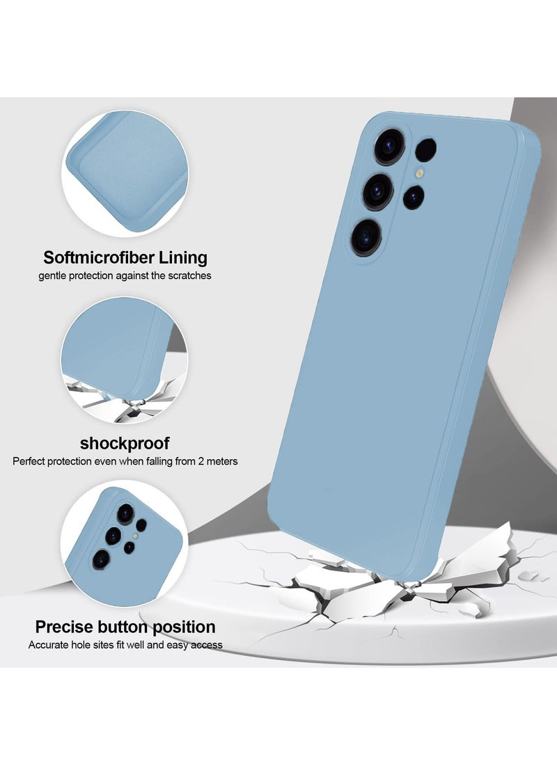 BORTONY S23 Ultra Case Liquid Silicone Shockproof Camera Protection with Inside Microfiber Lining Compatible with Samsung Galaxy S23 Ultra Cover 6.8 Inch - Image 2