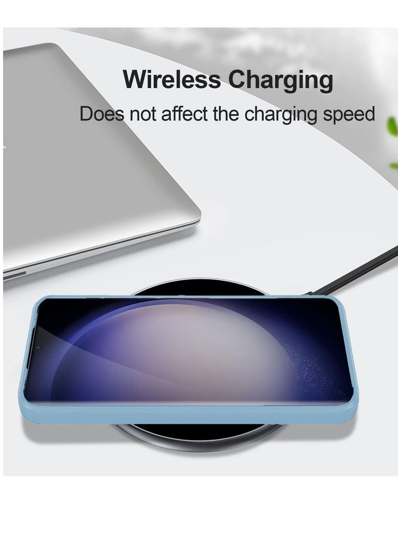 BORTONY S23 Ultra Case Liquid Silicone Shockproof Camera Protection with Inside Microfiber Lining Compatible with Samsung Galaxy S23 Ultra Cover 6.8 Inch - Image 5