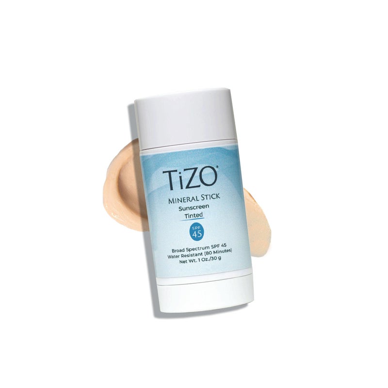 TiZO Mineral Stick Tinted SPF 45 | Water Resistant (80 minutes) | Broad Spectrum Sunscreen | UVA/UVB Protection | Invisible to Sheer Finish | Easy On-the-Go Application | 1 oz / 30 g - Image 1
