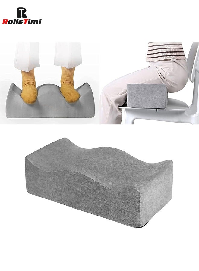 RollsTimi  Seat Pillows Buttocks Support Cushions Seat Cushion Pillow Hip Raise Pillow Leg Support for Car Office Computer Chair,Grey  - Image 1