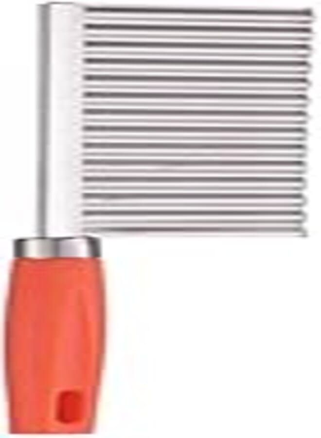 Agfa Agfa Stainless Steel ​​Pickle Slicing Knife with Plastic Handle, 6 x 19.5 cm - Orange