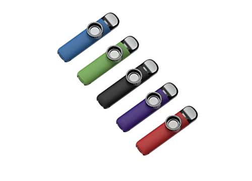 Koldot Kazoo Easy to Learn Musical Instruments Colorful Kazoos with 4 Replacement Flutes Diaphragms Lanyard Purple - Image 4