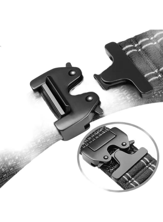 Freeson Nylon Loop Watch Band With Parachute Buckle For Xiaomi Watch S4/s3/s2/s1/s1pro/color2/color - Black, 22mm - Image 2