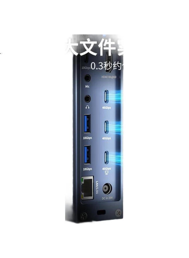 Acasis Thunderbolt 4 Dock 40Gbps Desktop Expansion Dock With 8K Triple Display, 2.5G Ethernet Port, Hdmi For Apple Mac Mini/M1234Pro/Max Docking Station Ds-9007 - Image 3