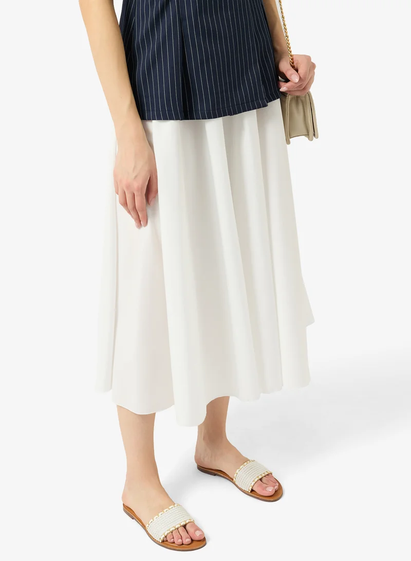 ELLA WHITE Raffia Flat Sandals for Women | Best Price UAE