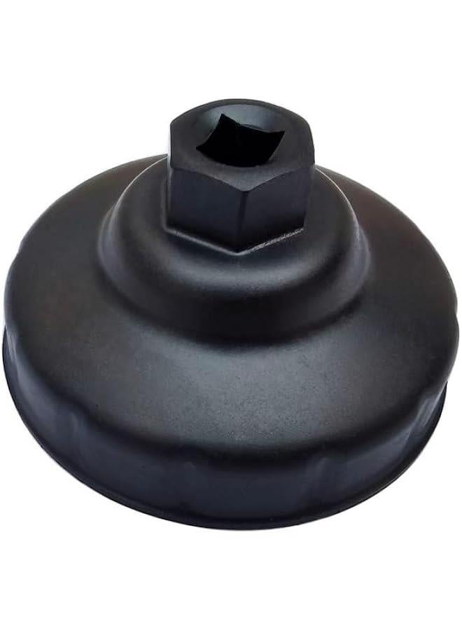 Generic 76mm 12 Flutes Oil Filter Wrench for BMW. Steel Oil Filter Cap Socket Removal Tool for BMW and Harley Davidson Oil Filters With 76x 12 flutes  - Image 2