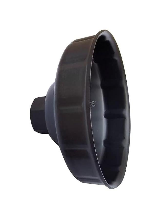 Generic 76mm 12 Flutes Oil Filter Wrench for BMW. Steel Oil Filter Cap Socket Removal Tool for BMW and Harley Davidson Oil Filters With 76x 12 flutes  - Image 1