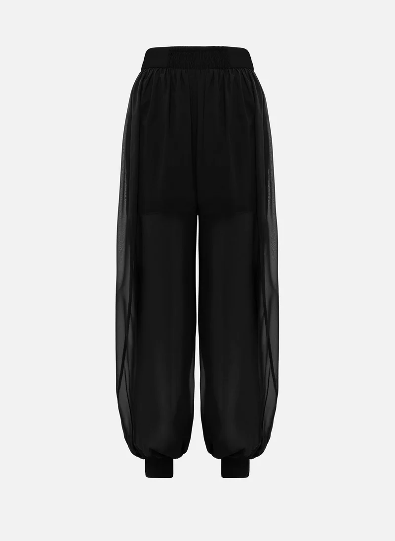 Lichi Lightweight trousers with wide cuffs