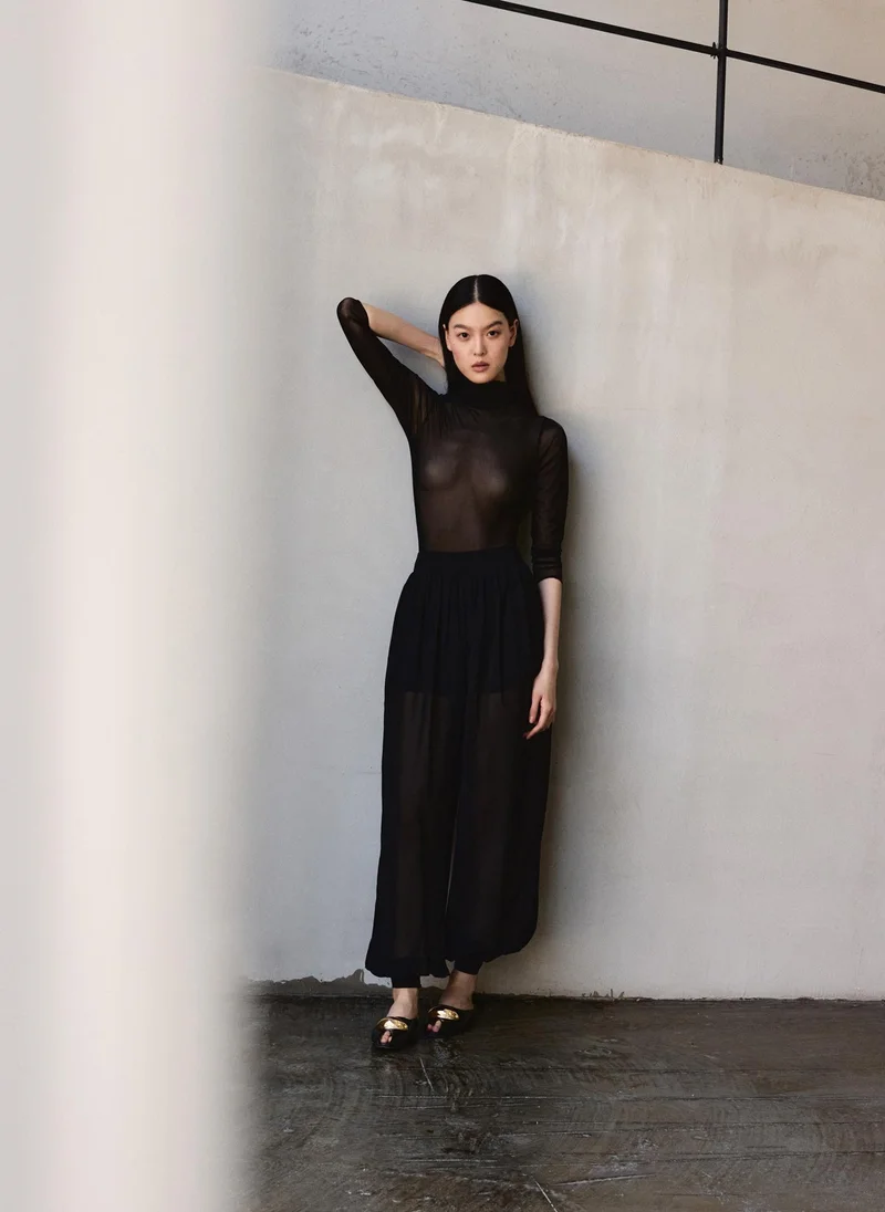Lichi  Lightweight trousers with wide cuffs for Women | Best Price UAE