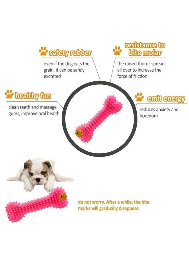 Sage Square Dog Durable Cotton Chew Rope Slipper Dog Toys For Teething Playing Fun Toy + Gums Massage + Stress Relief Chew Rope Toy + Rubber Flavoured Chew Bone For Small And Medium Puppies Pack Of 3  - Image 4