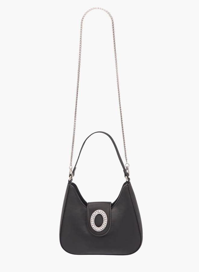 Flora Bella By Shoexpress Womens Embellished Shoulder Bag With Magnetic Button Closure  - Image 2