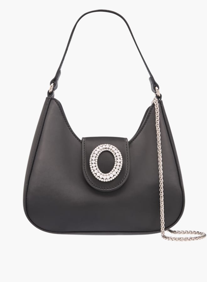 Flora Bella By Shoexpress Womens Embellished Shoulder Bag With Magnetic Button Closure  - Image 1