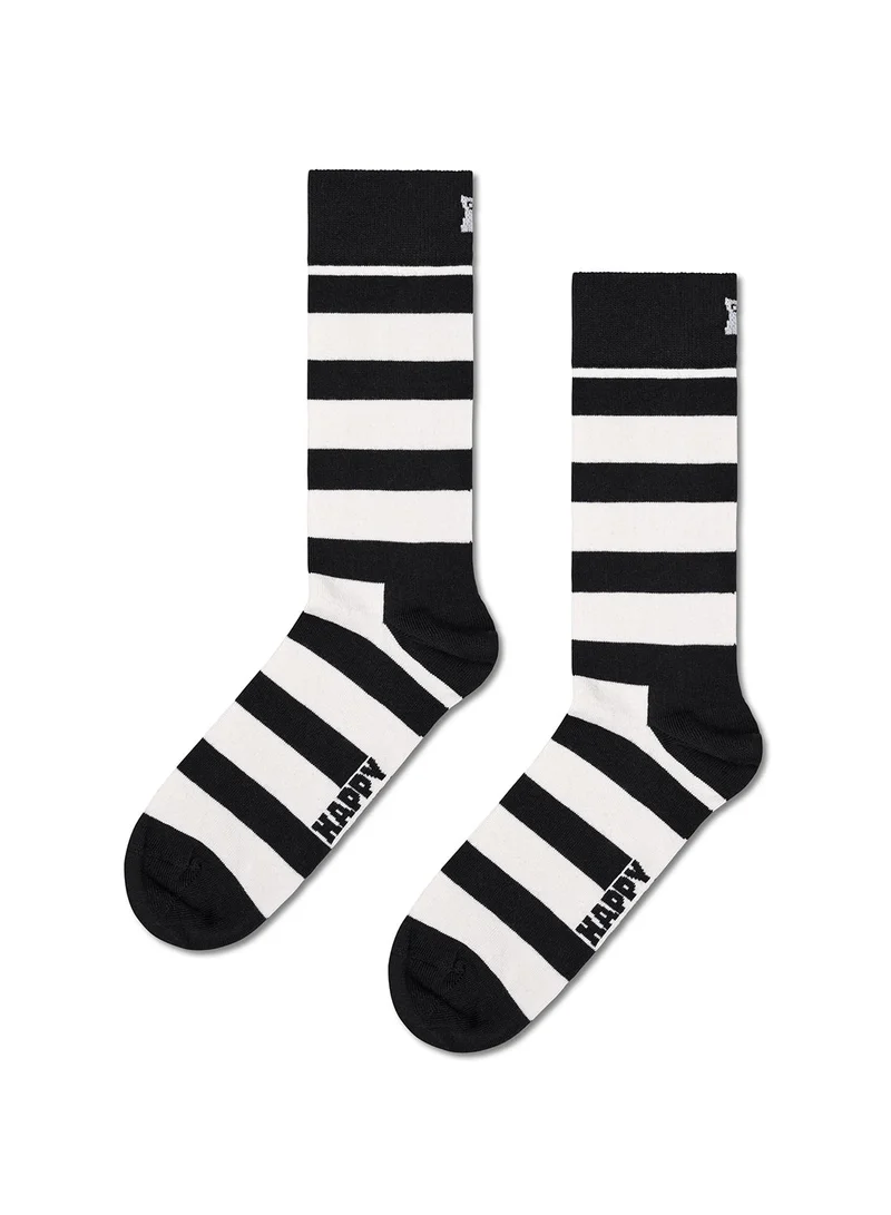Happy Socks 4-Pack Classic Black & White Socks Gift Set