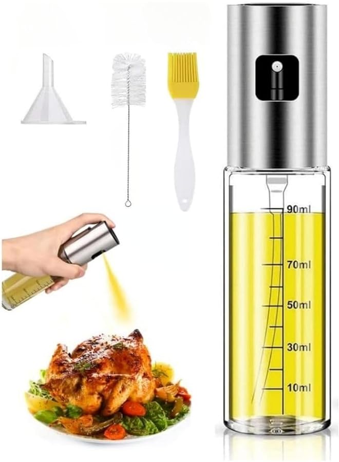 SKY-TOUCH Oil Spray Bottle Olive Oil Sprayer Spray Bottle Oil Sprayer Oil Sprayer Dispenser Set For Bbq Cooking Salad 100Ml - Image 1