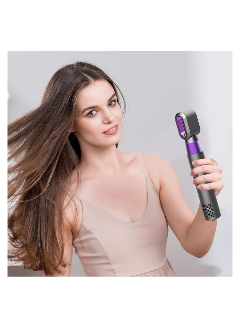 SOLARAE Low Noise Hair Dryer, 5-In-1 Hair Styler Tool, High Speed Salon Dryer Tool, Portable Noiseless Design Salon Hair Tool, with Thermo Control Hot Air Blow Dryer Spinning Brush (with Two Curling Irons) - Image 3