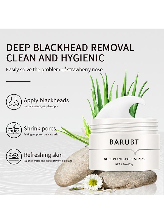 BARUBT Blackhead Mask - Blackhead Remover Mask - Peel off Mask Facial Pore Cleanser Purifying Face Mask Nose strips (1.94 Ounce) - White - Image 4