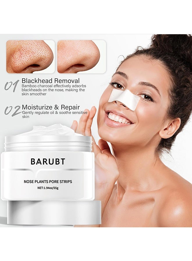 BARUBT Blackhead Mask - Blackhead Remover Mask - Peel off Mask Facial Pore Cleanser Purifying Face Mask Nose strips (1.94 Ounce) - White - Image 5