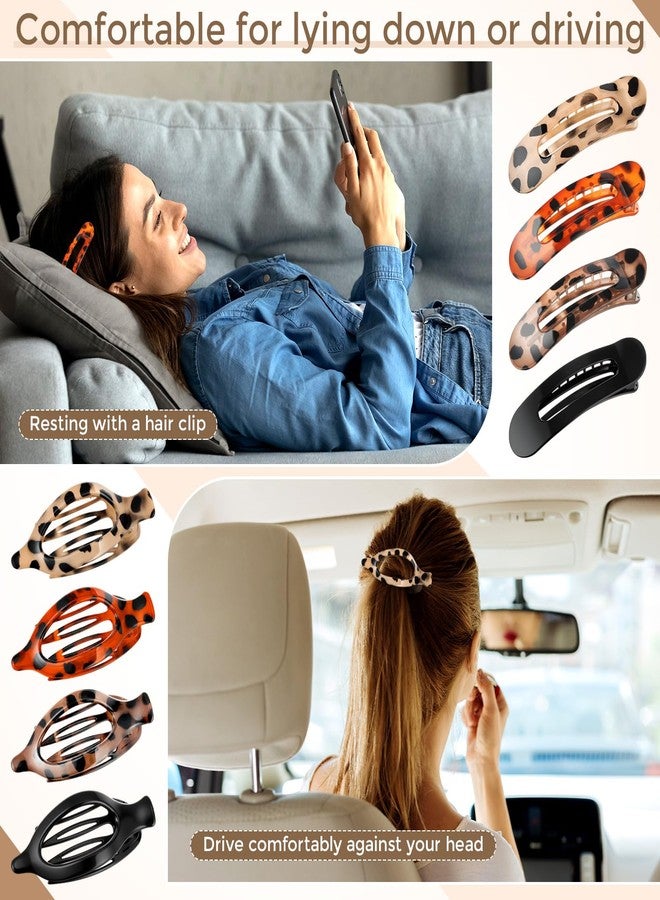 Canlierr 12 Pcs Flat Hair Clips for Women 3 Styles French Flat Claw Clips Strong Hold for Thick Thin Long Short Hair Accessories Plastic Non-slip Secure for Daily Wedding Party(Tortoiseshell) - Image 5