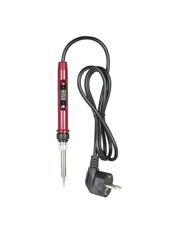 Loquat LCD Adjustable Electric Soldering Iron Red 0.177kg