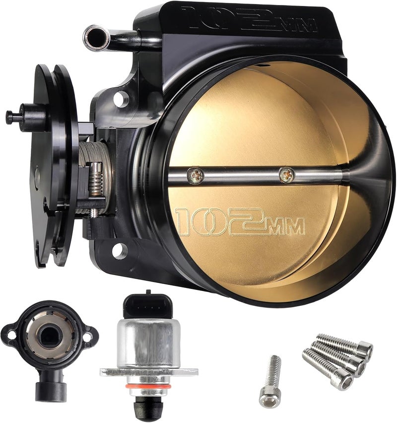 LOREADA LS 102mm Big Mouth Throttle Body with TPS and IAC for GM Gen III IV Engines - Image 1