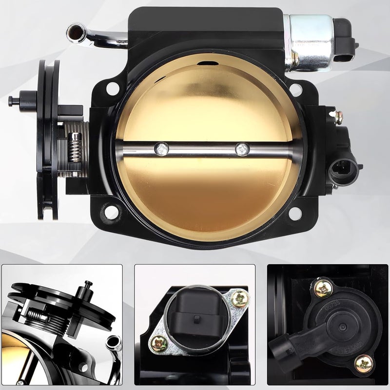 LOREADA LS 102mm Big Mouth Throttle Body with TPS and IAC for GM Gen III IV Engines - Image 2