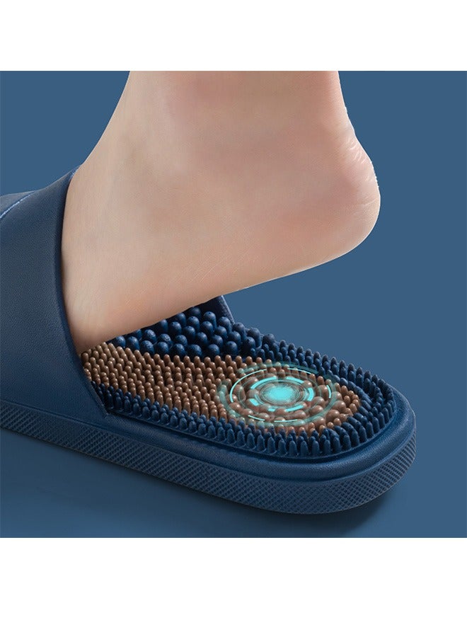 Men's Plantar Fasciitis Massage Slippers,Acupuncture Slippers,Foot Pain Relief,Non-Slip Massage Sandals,Bathing and Stress Relief
