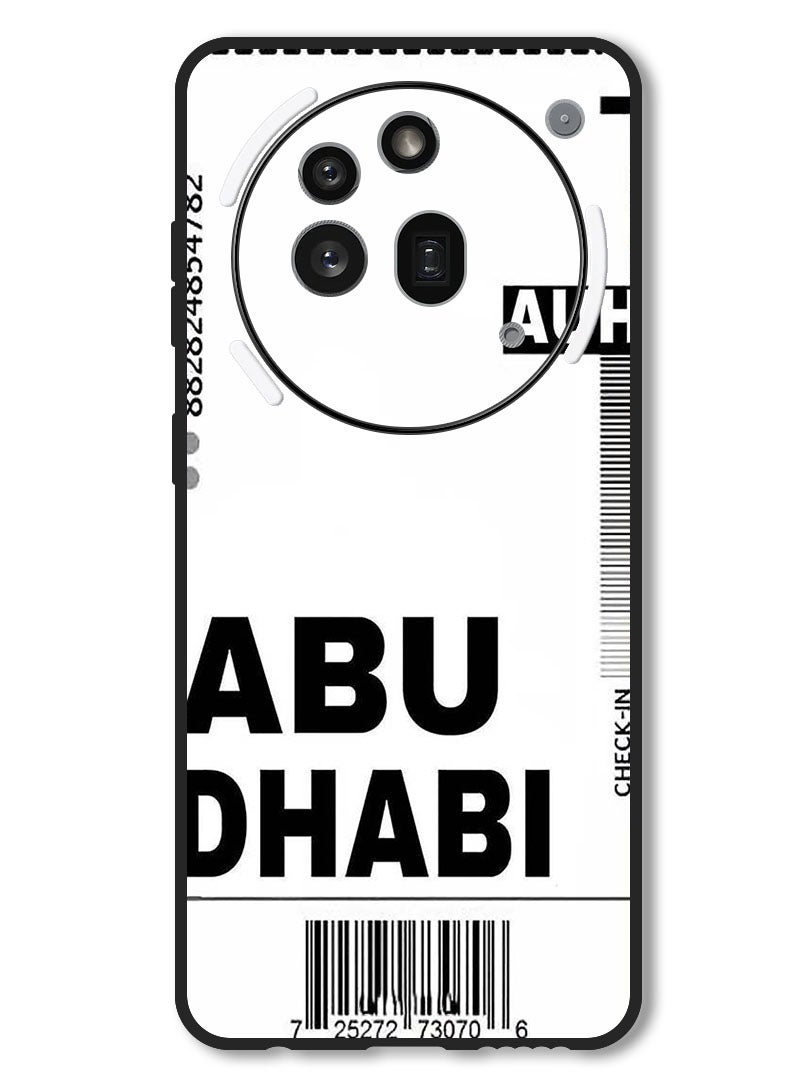 Theodor Case Compatible with Nothing Phone 3a Pro Protection Shockproof Bumper Cover AUH boarding pass - Image 1