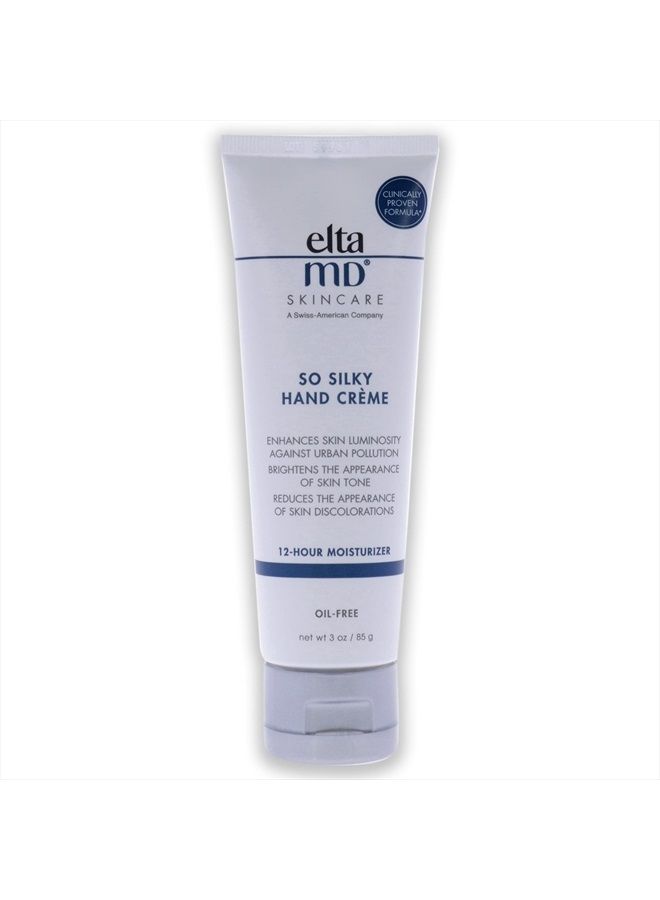 EltaMD So Silky Hand Crème, Moisturizing Hand Lotion with Ceramides, Sclareolide and Vitamin E for Dry, Flaking Hands, 12-Hour Hand Cream, 3 oz. - Image 2