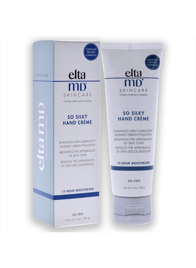 EltaMD So Silky Hand Crème, Moisturizing Hand Lotion with Ceramides, Sclareolide and Vitamin E for Dry, Flaking Hands, 12-Hour Hand Cream, 3 oz. - Image 3