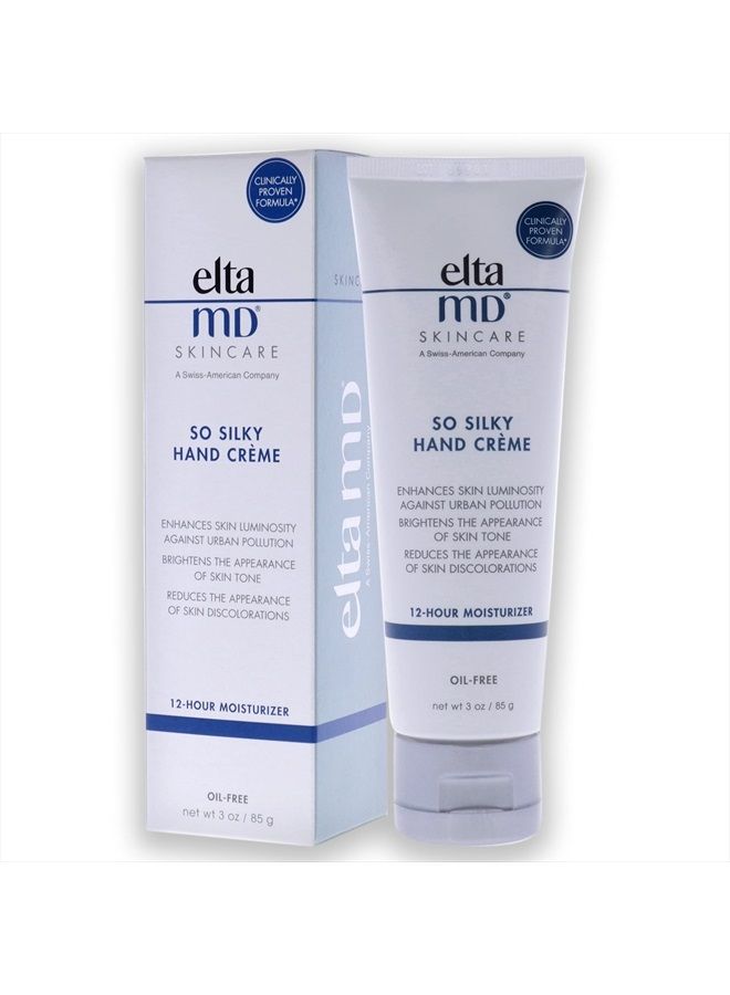 EltaMD So Silky Hand Crème, Moisturizing Hand Lotion with Ceramides, Sclareolide and Vitamin E for Dry, Flaking Hands, 12-Hour Hand Cream, 3 oz. - Image 4