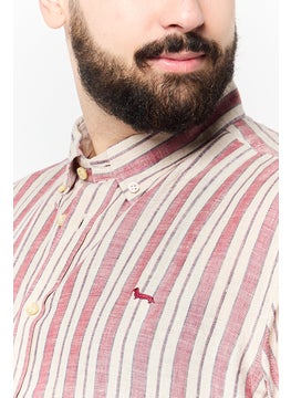 Harmont & Blaine Men Regular Fit Embroidered Long Sleeves Casual Shirt, Multicolor  - Image 3