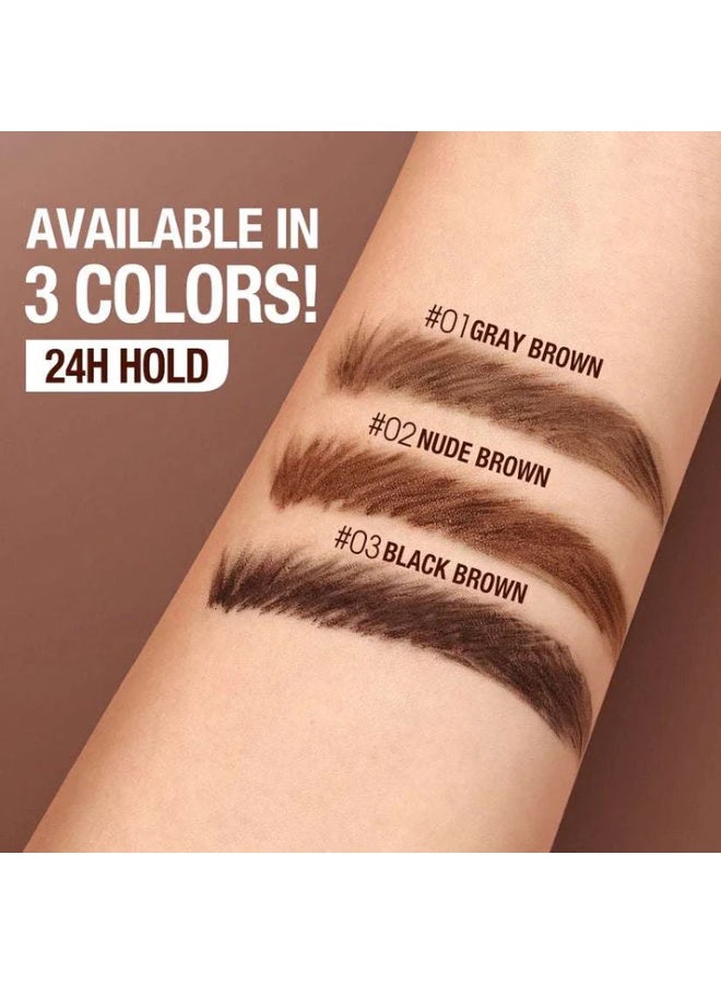 OTWOO O.TWO.O 2-in-1 Eyebrow Soap X Tint – Fluffy Hold & Natural Tint (#2, NUDE BROWN) - Image 5