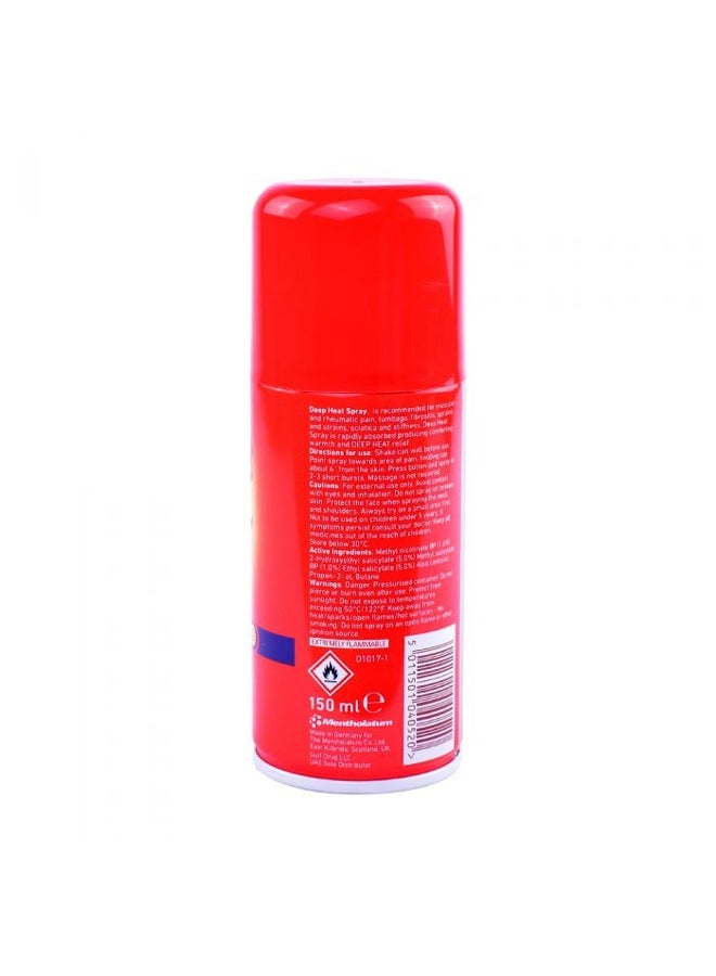 Deep Heat Fast Relief Spray 150ml - 6 PCS - Image 3