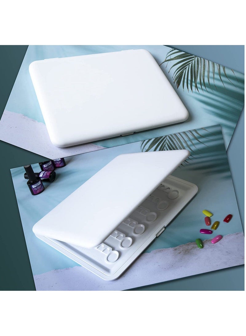 Professional 120 Nail Colors Chart,And 144 False Tips.White Gel Polish Display Card Book, Art Salon Design Booklet, Color Swatches Practice Board
