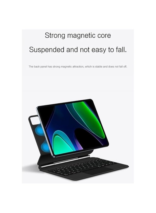 Magnetic Smart Bluetooth Keyboard Case Compatible with Xiaomi Pad 6S Pro 12.4'' 2024 with Trackpad RGB Keyboard for Mi Pad 6S Pro - Image 3
