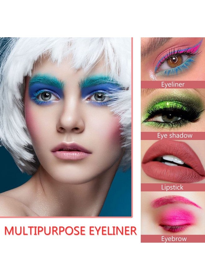 CAHIUYOA 3PCS Green Eyeliner Pencil,Metallic Eyeliner Pen, Pearl Eyeliner Kit Shimmer Eye Shadow Pencil Glitter Eye Liners for Women Set-B - Image 5
