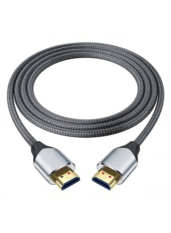 8K HDMI Cable, Nylon Braided 2.1 HDMI CL3 Rated Support Dolby Atmos, 8K@60Hz/4K@120Hz, Ultra Speed 48Gbps, eARC, HDCP 2.2 & 2.3, Dynamic HDR Compatible with Monitor/Projector/Sw-itch/P-S5/Xbo-x (3M) - Image 1