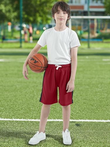Resinta 5 Pack Boys Shorts Boys Basketball Athletic Shorts Kids Active Gym Soccer Sports Shorts Mesh Quick Dry Elastic Waist - Image 5