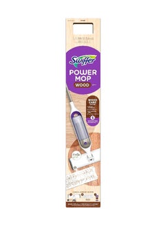 Swiffer Power Wood Wet and Dry Mop Kit Purple and White 11.32 x 71.163 x 13.09 cm 1026726 