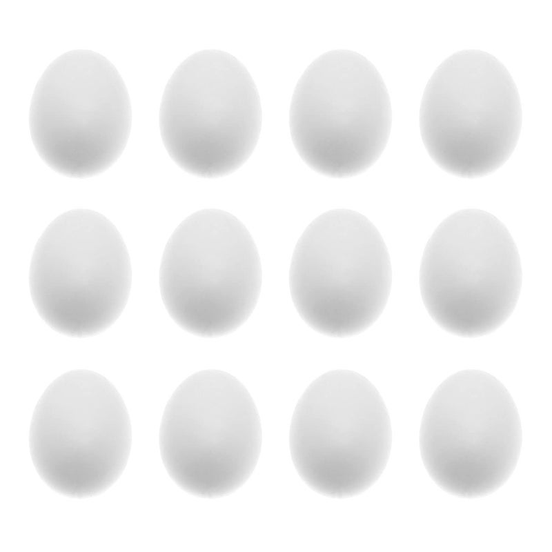 Maxmoral 12pcs Fake Eggs Plastic False Pigeon Eggs for Hatch Breeding Supplies Solid Pigeon Fake Egg Pigeon Hatching Supplies - Image 2