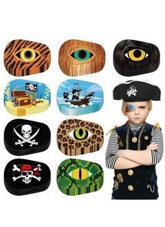 Vergali Adhesive Eye Patches 45 Pcs Kids Girls Boys  Patches Toddler Bulk Patch Fabric Breathable Fun Cute Designs Cotton Bandages For Light Blocking 9 Styles  - Image 1