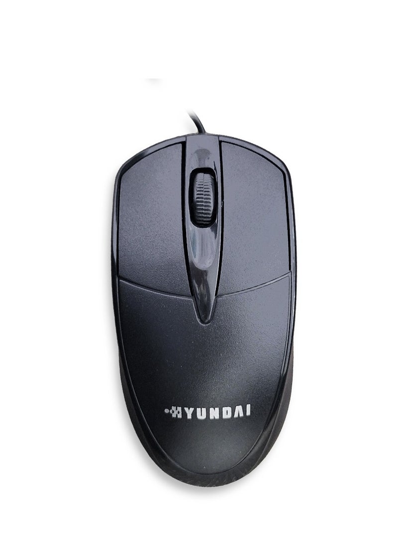 Keyboard Mouse Wired Combo HY 1001 Black Wired membrane keyboard ,104 keys , Cable length : 1.5m  - Image 4
