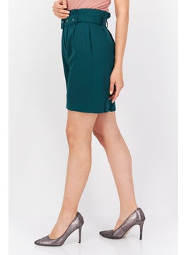 Women Plain Belted Basic Short, Dark Green - pzsku/ZBD58D3624B4CD7046883Z/45/_/1737295890/3e51e89f-11a7-4a78-aa33-4956109fe976