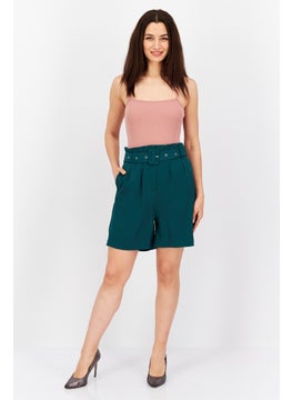 Women Plain Belted Basic Short, Dark Green - pzsku/ZBD58D3624B4CD7046883Z/45/_/1737295892/56b8bfe2-3c2b-44bc-92b5-a971fab5d379