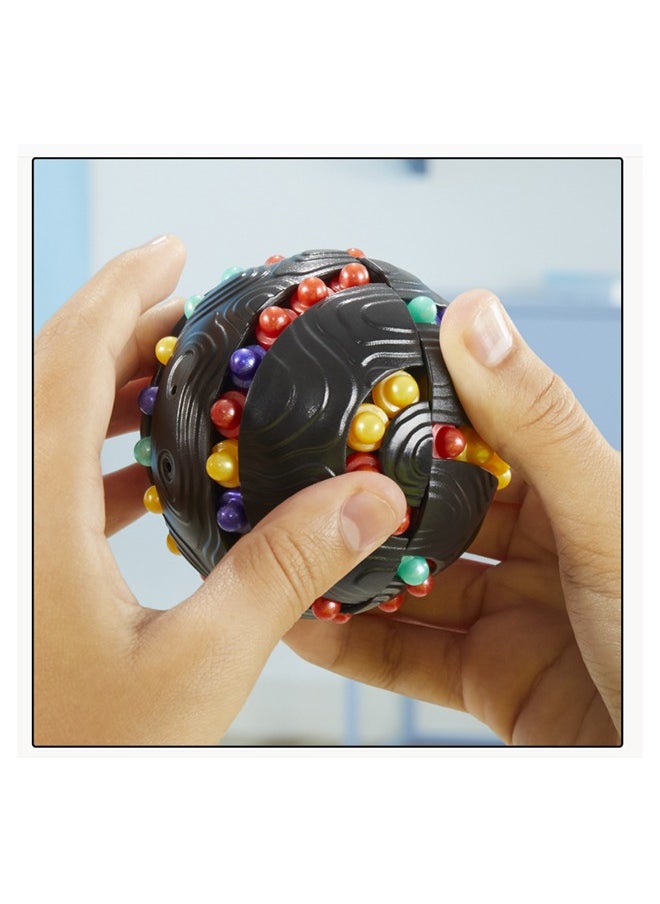 HASBRO - GAMING - Atomix Game– 3D Puzzle Game, Brainteaser Puzzle Sphere Ball, Twist and Match Colored Beads, Fun for Kids & Teens, Ages 7+ - Image 1