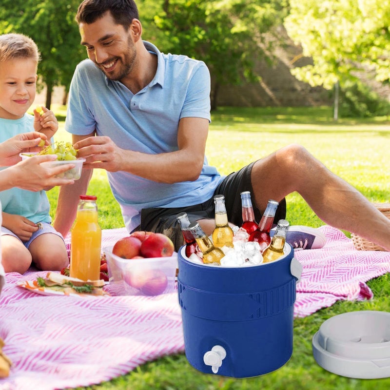 Blue 3.8L Insulated Beverage Cooler Portable Drink Dispenser Long Thermal Leak Resistant for Outdoor - Image 3