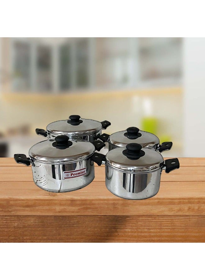 Premier Aluminium Stew Pan 4 Pcs. Set(16,18,20,22 CM) - Image 3
