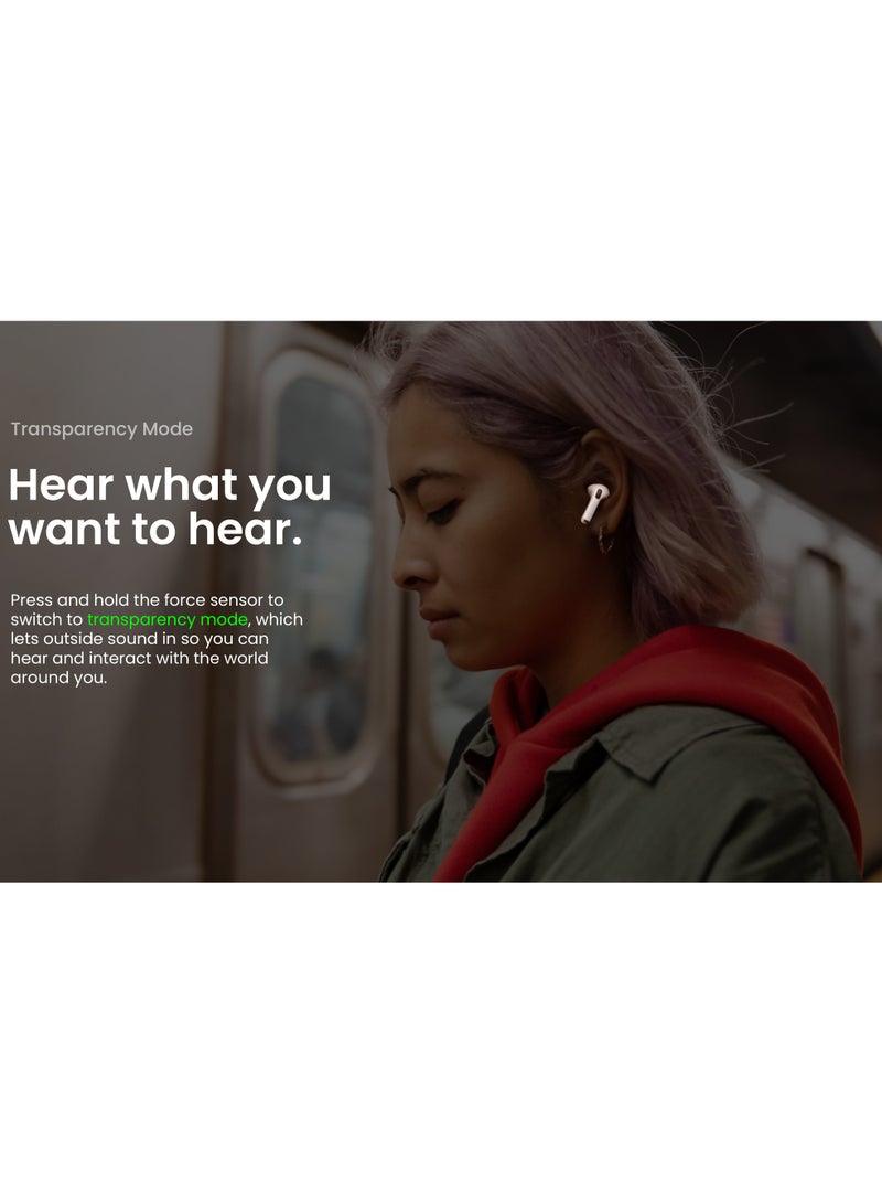 XTOUCH XPOD Truly Wireless Bluetooth Earbuds  HD Sound  Gaming Mode  Low Latency  30H Playtime Turbo Volt Charging  BT Version 5.1 I Intuitive Touch Controls White
