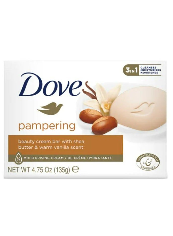 Dove Dove Pampering Shea Butter Beauty Bar with Vanilla 135 g 2 Pcs - Image 5