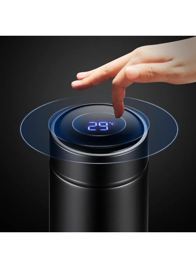 Bottles Smart Thermos Bottle Vacuum Flasks Led Digital Temperature Display Stainless Steel Insulation Mugs Intelligent Thermo Cups Black -Led Style 500ML - Image 2